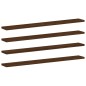 vidaXL Estantes pared 4 uds madera ingeniería marrón roble 80x10x1,5cm vidaXL Estantes pared 4 uds madera ingeniería marrón roble 80x10x1,5cm