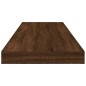 vidaXL Estantes pared 4 uds madera ingeniería marrón roble 80x10x1,5cm vidaXL Estantes pared 4 uds madera ingeniería marrón roble 80x10x1,5cm