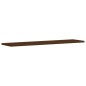 vidaXL Estantes pared 4 uds madera ingeniería marrón roble 80x20x1,5cm