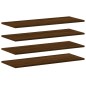 vidaXL Estantes pared 4 uds madera ingeniería marrón roble 80x30x1,5cm vidaXL Estantes pared 4 uds madera ingeniería marrón roble 80x30x1,5cm