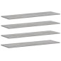 vidaXL Estantes pared 4 uds madera ingeniería gris Sonoma 100x30x1,5cm