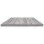 vidaXL Estantes pared 4 uds madera ingeniería gris Sonoma 100x30x1,5cm