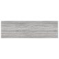 vidaXL Estantes pared 4 uds madera ingeniería gris Sonoma 100x30x1,5cm