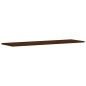 vidaXL Estantes pared 4 uds madera ingeniería marrón 100x30x1,5 cm
