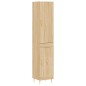 vidaXL Aparador de madera contrachapada roble Sonoma 34,5x34x180 cm vidaXL Aparador de madera contrachapada roble Sonoma 34,5x34x180 cm