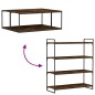 vidaXL Estantes pared 4 uds madera ingeniería roble humo 100x40x1,5 cm vidaXL Estantes pared 4 uds madera ingeniería roble humo 100x40x1,5 cm