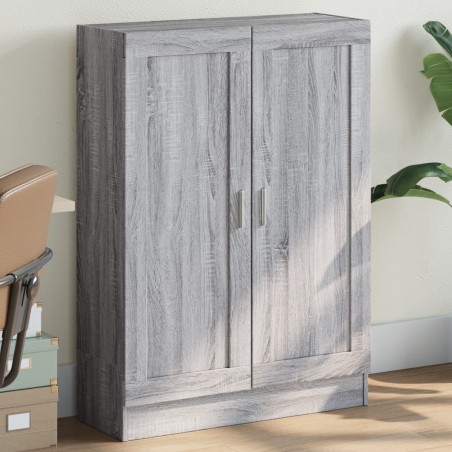 vidaXL Armario de madera de ingeniería gris sonoma 82,5x30,5x115 cm