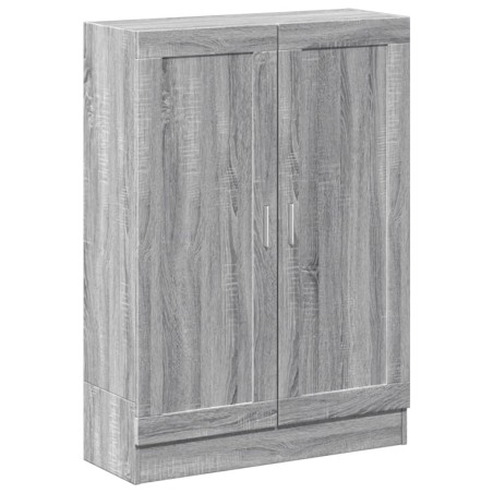 vidaXL Armario de madera de ingeniería gris sonoma 82,5x30,5x115 cm