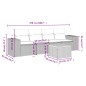 vidaXL Set de muebles de jardín 5 pzas y cojines ratán sintético negro vidaXL Set de muebles de jardín 5 pzas y cojines ratán sintético negro