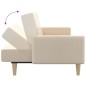vidaXL Sofá cama de 2 plazas tela color crema vidaXL Sofá cama de 2 plazas tela color crema