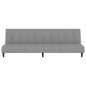 vidaXL Sofá cama de 2 plazas terciopelo gris claro vidaXL Sofá cama de 2 plazas terciopelo gris claro