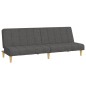 vidaXL Sofá cama de 2 plazas tela gris oscuro vidaXL Sofá cama de 2 plazas tela gris oscuro