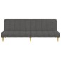 vidaXL Sofá cama de 2 plazas tela gris oscuro vidaXL Sofá cama de 2 plazas tela gris oscuro
