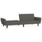 vidaXL Sofá cama de 2 plazas terciopelo gris oscuro vidaXL Sofá cama de 2 plazas terciopelo gris oscuro