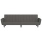 vidaXL Sofá cama de 2 plazas terciopelo gris oscuro vidaXL Sofá cama de 2 plazas terciopelo gris oscuro