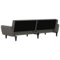 vidaXL Sofá cama de 2 plazas terciopelo gris oscuro vidaXL Sofá cama de 2 plazas terciopelo gris oscuro