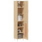 vidaXL Aparador de madera contrachapada roble Sonoma 34,5x34x180 cm vidaXL Aparador de madera contrachapada roble Sonoma 34,5x34x180 cm
