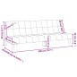 vidaXL Sofá cama de 2 plazas tela gris claro vidaXL Sofá cama de 2 plazas tela gris claro