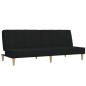 vidaXL Sofá cama de 2 plazas tela negro vidaXL Sofá cama de 2 plazas tela negro
