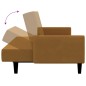 vidaXL Sofá cama de 2 plazas terciopelo marrón vidaXL Sofá cama de 2 plazas terciopelo marrón