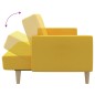 vidaXL Sofá cama de 2 plazas tela amarillo vidaXL Sofá cama de 2 plazas tela amarillo