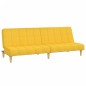 vidaXL Sofá cama de 2 plazas tela amarillo vidaXL Sofá cama de 2 plazas tela amarillo