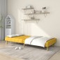 vidaXL Sofá cama de 2 plazas tela amarillo vidaXL Sofá cama de 2 plazas tela amarillo