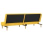 vidaXL Sofá cama de 2 plazas tela amarillo vidaXL Sofá cama de 2 plazas tela amarillo