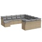 vidaXL Set de sofás de jardín 12 pzas y cojines ratán sintético marrón vidaXL Set de sofás de jardín 12 pzas y cojines ratán sintético marrón