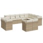 vidaXL Set de sofás de jardín 12 pzas y cojines ratán sintético marrón vidaXL Set de sofás de jardín 12 pzas y cojines ratán sintético marrón