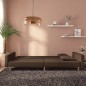 vidaXL Sofá cama de 2 plazas con dos almohadas tela marrón vidaXL Sofá cama de 2 plazas con dos almohadas tela marrón