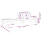 vidaXL Sofá cama de 2 plazas con dos almohadas terciopelo negro vidaXL Sofá cama de 2 plazas con dos almohadas terciopelo negro