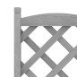 vidaXL Jardinera con enrejado y ruedas madera maciza de abeto gris vidaXL Jardinera con enrejado y ruedas madera maciza de abeto gris