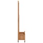 vidaXL Jardinera con enrejado y ruedas madera maciza de abeto marrón vidaXL Jardinera con enrejado y ruedas madera maciza de abeto marrón