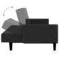 vidaXL Sofá cama de 2 plazas terciopelo negro vidaXL Sofá cama de 2 plazas terciopelo negro