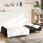 vidaXL Sofá cama de 2 plazas terciopelo negro vidaXL Sofá cama de 2 plazas terciopelo negro