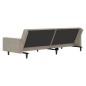vidaXL Sofá cama de 2 plazas terciopelo gris claro vidaXL Sofá cama de 2 plazas terciopelo gris claro