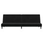 vidaXL Sofá cama de 2 plazas terciopelo negro vidaXL Sofá cama de 2 plazas terciopelo negro