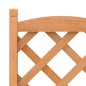 vidaXL Jardinera con enrejado y ruedas madera maciza de abeto marrón vidaXL Jardinera con enrejado y ruedas madera maciza de abeto marrón
