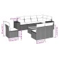 vidaXL Set de sofás de jardín 8 piezas y cojines ratán sintético negro vidaXL Set de sofás de jardín 8 piezas y cojines ratán sintético negro