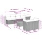 vidaXL Set de sofás de jardín 8 pzas y cojines ratán sintético gris vidaXL Set de sofás de jardín 8 pzas y cojines ratán sintético gris