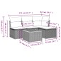 vidaXL Set de muebles de jardín 5 pzas y cojines ratán sintético negro vidaXL Set de muebles de jardín 5 pzas y cojines ratán sintético negro