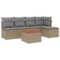 vidaXL Juego de sofás jardín con cojines 6 pzas ratán sintético beige vidaXL Juego de sofás jardín con cojines 6 pzas ratán sintético beige