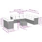 vidaXL Set de sofás de jardín 10 pzas cojines ratán sintético negro vidaXL Set de sofás de jardín 10 pzas cojines ratán sintético negro