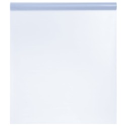 vidaXL Lámina de ventana esmerilada PVC gris transparente 60x1000 cm
