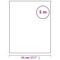 vidaXL Lámina de ventana esmerilada PVC blanco transparente 45x500 cm vidaXL Lámina de ventana esmerilada PVC blanco transparente 45x500 cm