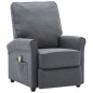 vidaXL Sillón de masaje de tela gris oscuro vidaXL Sillón de masaje de tela gris oscuro