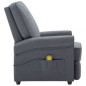 vidaXL Sillón de masaje de tela gris oscuro vidaXL Sillón de masaje de tela gris oscuro