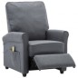 vidaXL Sillón de masaje de tela gris oscuro vidaXL Sillón de masaje de tela gris oscuro