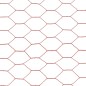 vidaXL Alambrada de gallinero acero revestimiento PVC rojo 25x1 m vidaXL Alambrada de gallinero acero revestimiento PVC rojo 25x1 m